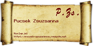 Pucsek Zsuzsanna névjegykártya