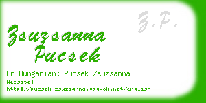 zsuzsanna pucsek business card